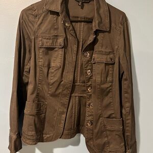 WHBM Gray Utility Jacket